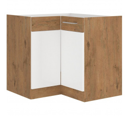 Kuchynská dolná skrinka VEGA DN1F, Dub lancelot/Biely lesk