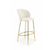 Barová stolička H116, krémová/zlatá