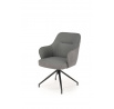 Jedálenská otočná stolička K527, Sivá/Svetlosivá/Čierna