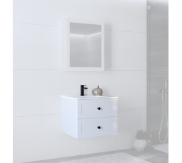 Skrinka pod umývadlo 60/2S (MDF rám) biela