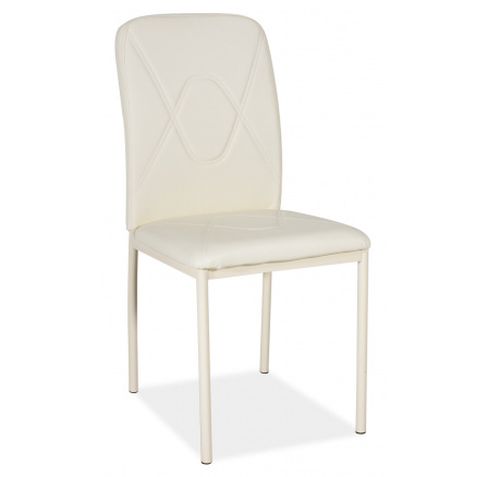 H-623 (H623BB) jedálenská stolička - eko biela/biele nohy (S) (K150-Z)