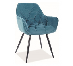 Jedálenská stolička CHERRY MATT green Velvet 75