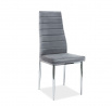 Jedálenská stolička H-261 Velvet, chróm/sivá Bluvel 14