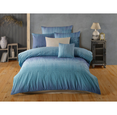 Obliečky francúzske bavlna 240x220,70x90 Guru blue