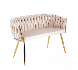 Sofa zamatová béžová SF2-FXJG G