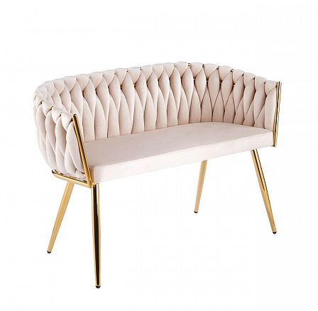 Sofa zamatová béžová SF2-FXJG G