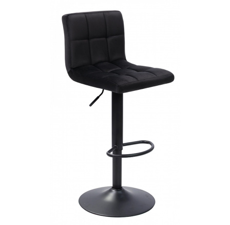 Barová stolička N-12P, čierna