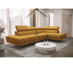 Rohová sedacia súprava EMPORIO MINI 300x180 - žltá, pravá