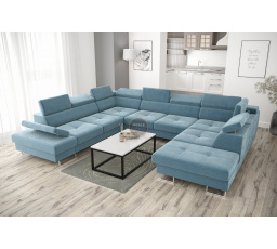 Rohová sedacia súprava GALAXY MAX I s funkciou spania 280x350x225 - voliteľný odtieň - ľavá