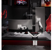 Dvojitý držiak na monitory 49 palcov, bielo-čierny X-Arm Dual RGB