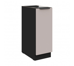 Dolná skrinka ARONA - 30 D CARGO BB, Čierna mat/Kašmír