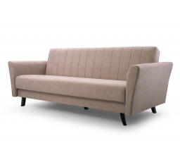 Pohovka LINEA rozkladacia, PAROS 3, drevo - čierna