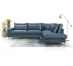 Rohová sedacia súprava Corny P modrá