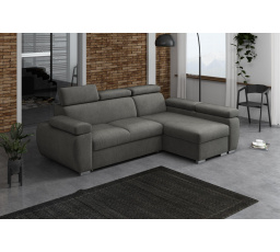 Rohová sedacia súprava Bodie pravá sivá