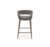Barová stolička H114, Sivá/Orech