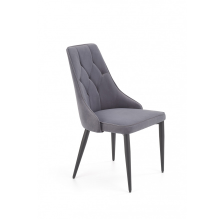 Jedálenská stolička K365, sivý zamat