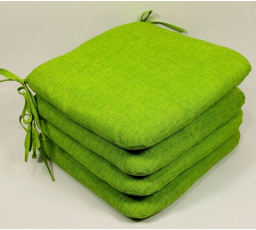 Sedák 40x40 cm látka svetlozelený melír - set 4 kusy