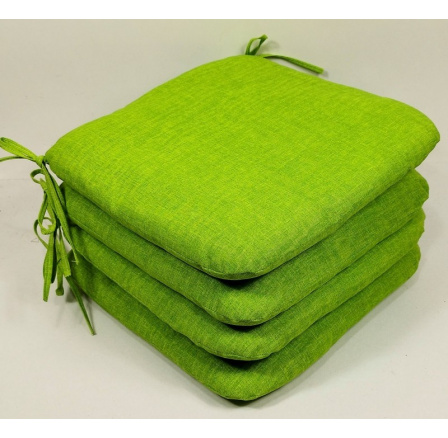 Sedák 40x40 cm látka svetlozelený melír - set 4 kusy