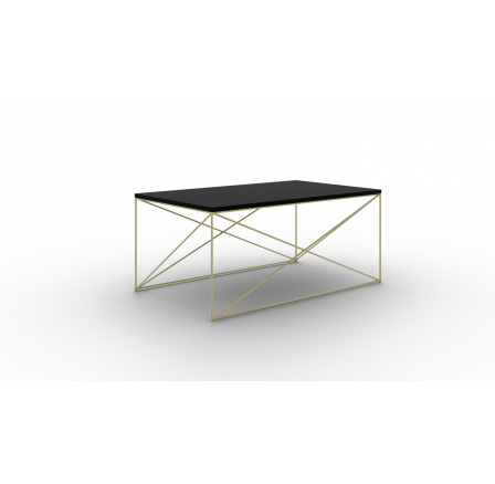 Konferenčný stolík Dante Zlatý+Čierny