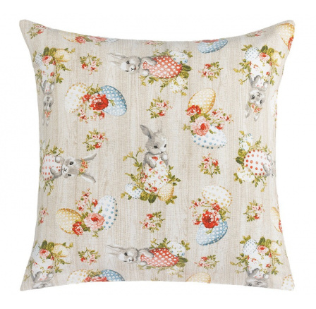 Veľkonočný obliečok 45x45 cm vajíčka so zajačikom