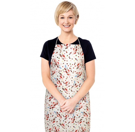 Kuchynská zástera lístočky farebné