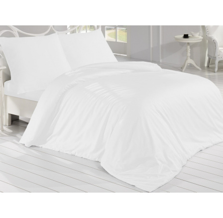 Saténový poťah na relaxačný vankúš biely 55x180