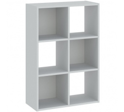 Regál CATCHY 6P, Biela