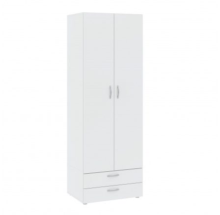 Šatní skriňa BASIC 2D2S, Biela