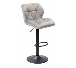 Barová stolička N-62P, sivá / čierna