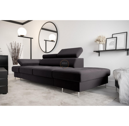 Sofa GALAXY II leňoška 235 cm - grafit, pravá strana