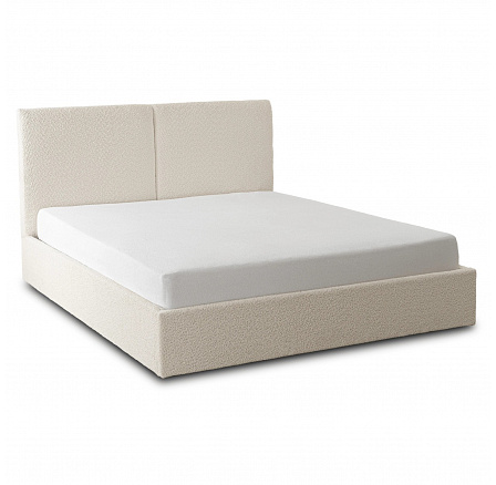Posteľ 140x200 MARSYLIA s Úložným Priestorom Krémové Boucle Posteľ 140x200 MARSYLIA s Úložným Priestorom Krémové Boucle