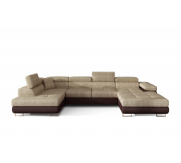 Rohová sedacia súprava v tvare U RODRIGO, ľavá, Berlin 03/Soft 66