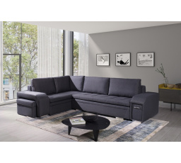 Rohová sedacia súprava Alana L tm.sivá
