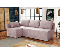 Rohová sedacia súprava Neklan L ružová