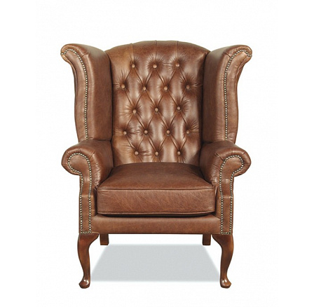 Kreslo Chesterfield Queen koža koňak Kreslo Chesterfield Queen koža koňak