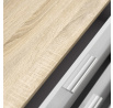 Komoda PEDRO 508, Dub/Biely lesk