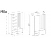 MILO šatní skriňa artisan