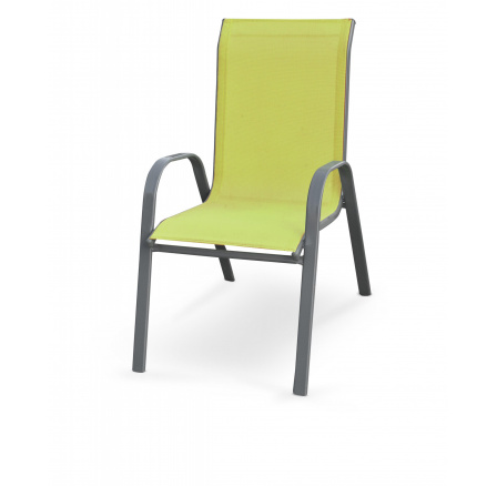 Záhradná stolička MOSLER, zelená/sivá