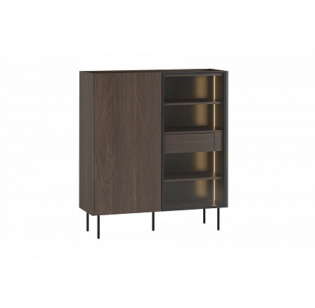 DUNARI VITRÍNA 120 2D2SZ - dub dunin