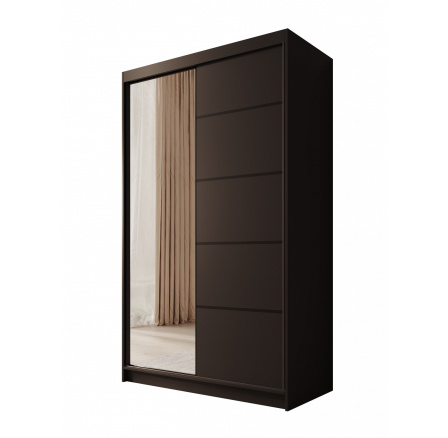 Posuvná skriňa Castello 120 Čierna+Čierna
