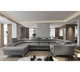 Rohová sedacia súprava v tvare U LOUIS, Flores 5 Ľavá