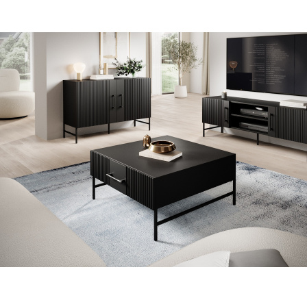 Konferenčný stôl Raftt 82, Čierny