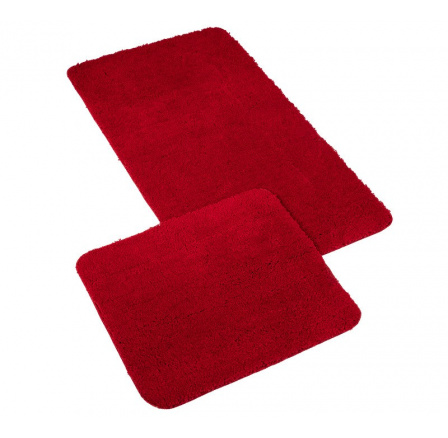 Kúpeľňová sada predložiek Micro 60x100+60x50cm červená