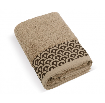 Froté osuška Krajka 70x140cm 500g hnedá