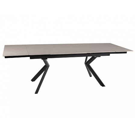 Jedálenský stôl NORTON, Béžová/Čierna