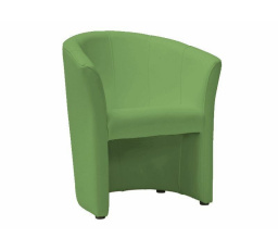 Kreslo TM-1, Zelená ekokoža EK-11/Wenge