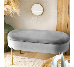 Lavica LAYLA GREY 91,5x41x46.5 cm