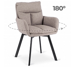 Otočná stolička CORTADO Hnedá