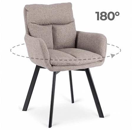 Otočná stolička CORTADO Hnedá