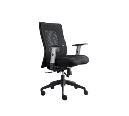 Kancelárske kreslo Lexa čierne s podrúčkami